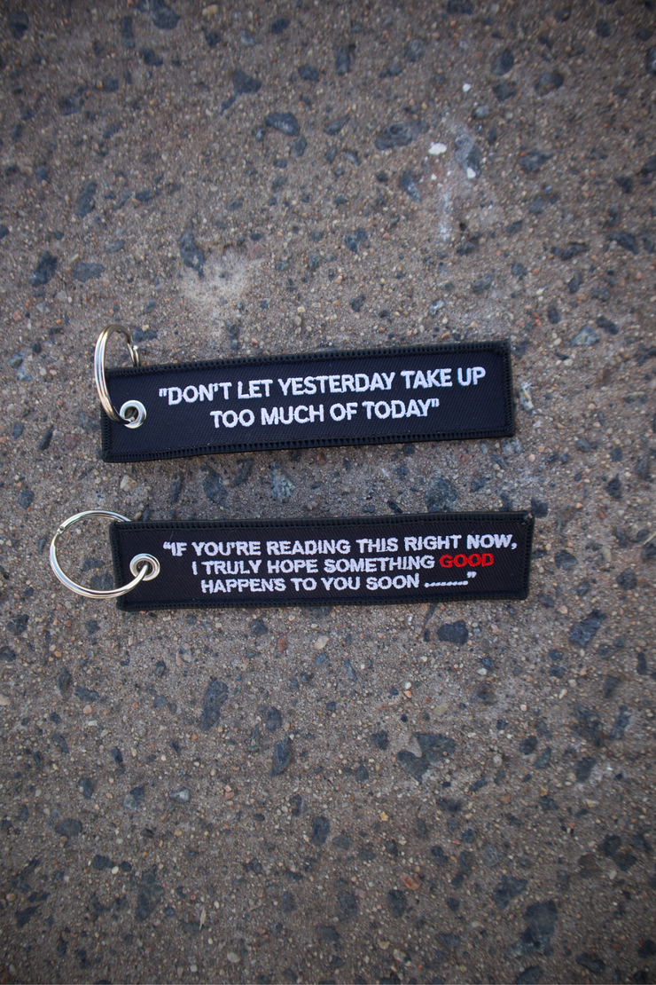 TM Keychains - with a message.